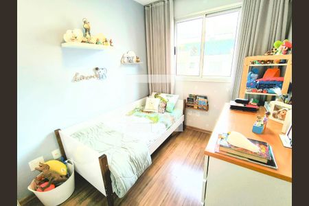 Quarto 3 de apartamento à venda com 3 quartos, 77m² em Grajaú, Belo Horizonte