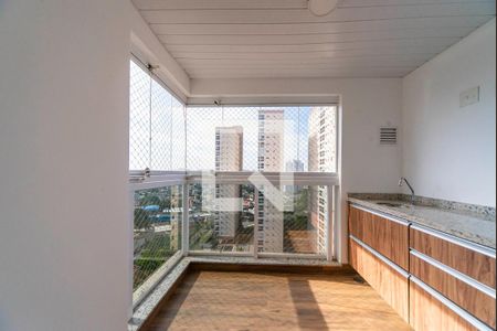 Varanda da Sala de apartamento para alugar com 2 quartos, 63m² em Vila Assunção, Santo André