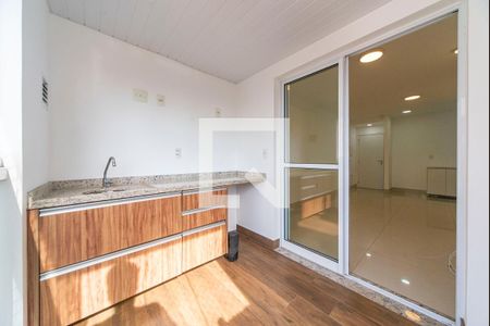 Varanda da Sala de apartamento para alugar com 2 quartos, 63m² em Vila Assunção, Santo André