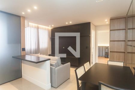 Sala de apartamento para alugar com 1 quarto, 46m² em Buritis, Belo Horizonte