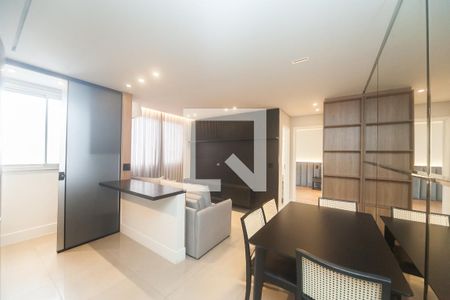sala de apartamento para alugar com 1 quarto, 46m² em Buritis, Belo Horizonte