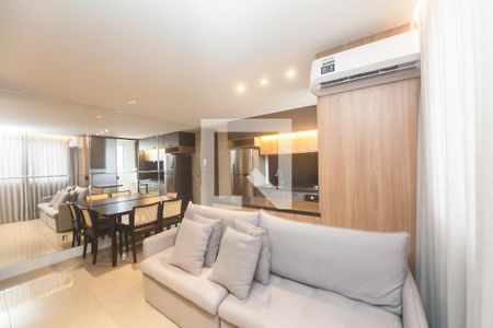 sala de apartamento para alugar com 1 quarto, 46m² em Buritis, Belo Horizonte