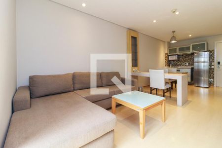 Sala de apartamento para alugar com 1 quarto, 54m² em Cidade Monções, São Paulo
