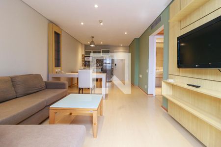 Sala de apartamento para alugar com 1 quarto, 54m² em Cidade Monções, São Paulo
