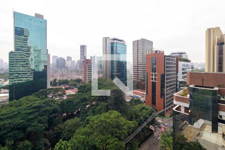 Sala - Vista de apartamento para alugar com 1 quarto, 54m² em Cidade Monções, São Paulo