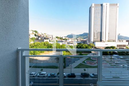 Varanda da Sala de apartamento para alugar com 2 quartos, 43m² em Santo Cristo, Rio de Janeiro