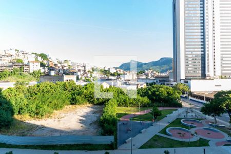 Varanda da Sala de apartamento para alugar com 2 quartos, 43m² em Santo Cristo, Rio de Janeiro