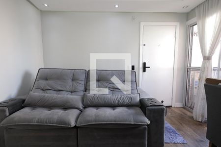 Sala de apartamento à venda com 2 quartos, 50m² em Jardim Alzira Franco, Santo André