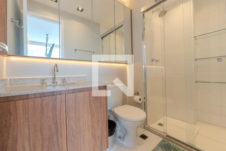Banheiro de kitnet/studio para alugar com 1 quarto, 35m² em Consolação, São Paulo