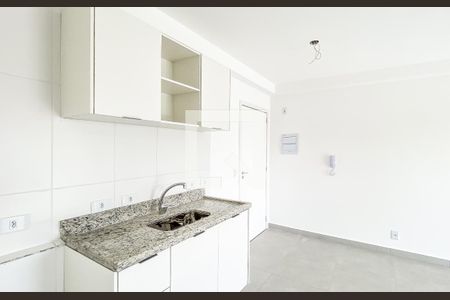 Sala/cozinha de apartamento à venda com 1 quarto, 46m² em Chácara Tatuapé, São Paulo