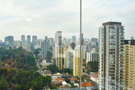 vista varanda sala e quarto de kitnet/studio à venda com 2 quartos, 85m² em Pinheiros, São Paulo