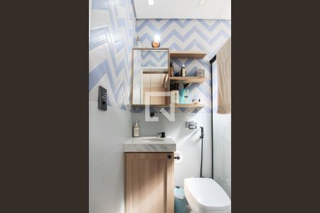 Banheiro da Suíte de apartamento à venda com 3 quartos, 102m² em Cidade Nova, Belo Horizonte