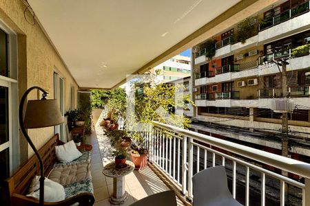 Varanda da Sala/cozinha de apartamento à venda com 2 quartos, 117m² em Laranjeiras, Rio de Janeiro