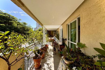 Varanda da Sala/cozinha de apartamento à venda com 2 quartos, 117m² em Laranjeiras, Rio de Janeiro