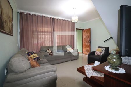 Sala de casa à venda com 2 quartos, 107m² em Vila Scarpelli, Santo André