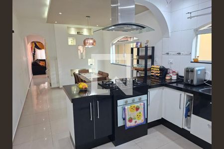 Cozinha de casa à venda com 3 quartos, 195m² em Jardim Ana Maria, Santo André