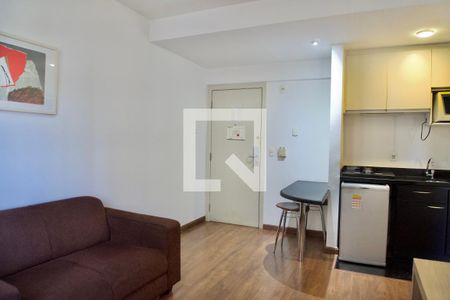 Sala e Cozinha de kitnet/studio à venda com 1 quarto, 40m² em Barro Preto, Belo Horizonte