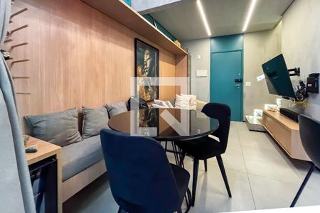 Sala de apartamento para alugar com 1 quarto, 50m² em Paraíso, São Paulo