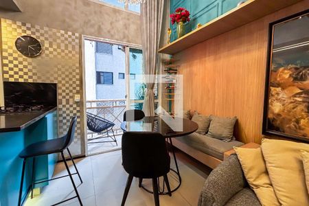 Sala de apartamento para alugar com 1 quarto, 50m² em Paraíso, São Paulo