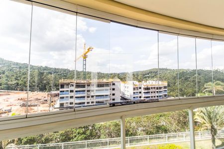 Vista da Sala de apartamento para alugar com 3 quartos, 113m² em Tamboré, Santana de Parnaíba