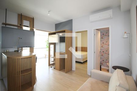 Sala de apartamento à venda com 1 quarto, 52m² em Vila Olímpia, São Paulo