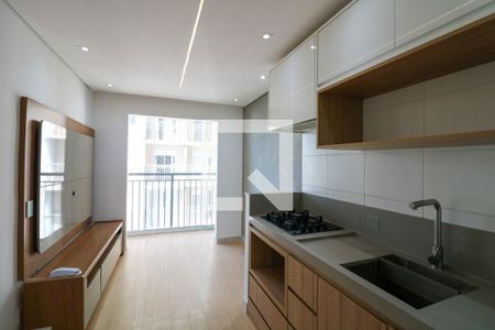 Sala / Cozinha de apartamento à venda com 1 quarto, 29m² em Jardim Caravelas, São Paulo
