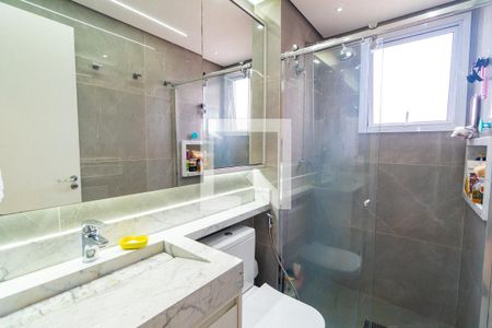 Banheiro da Suíte 1 de apartamento à venda com 3 quartos, 81m² em Vila Santa Catarina, São Paulo