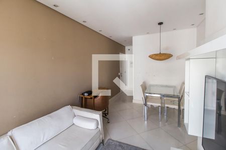 Sala  de apartamento para alugar com 1 quarto, 56m² em Jardim Tupanci, Barueri