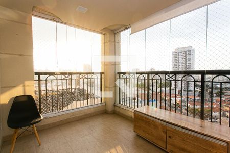 Varanda Gourmet de apartamento à venda com 3 quartos, 95m² em Vila Gomes Cardim, São Paulo