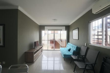Sala de apartamento para alugar com 3 quartos, 125m² em Jardim Praiano, Guarujá