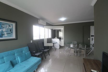 Sala de apartamento para alugar com 3 quartos, 125m² em Jardim Praiano, Guarujá