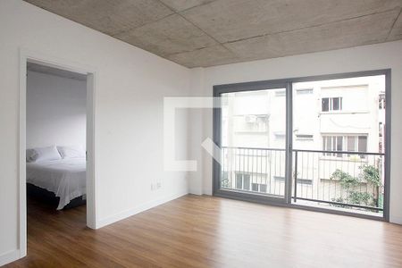 Sala / Cozinha / Área de Serviço  de apartamento para alugar com 1 quarto, 40m² em Farroupilha, Porto Alegre