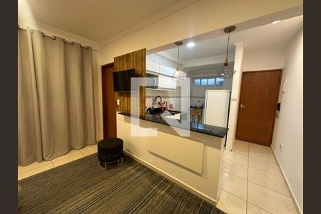 Sala de apartamento para alugar com 2 quartos, 59m² em Vila Voturuá, São Vicente
