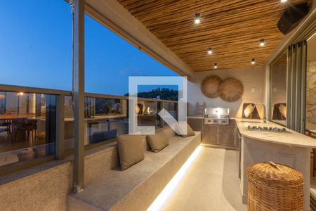 Varanda gourmet de apartamento à venda com 4 quartos, 210m² em Santa Lúcia, Belo Horizonte