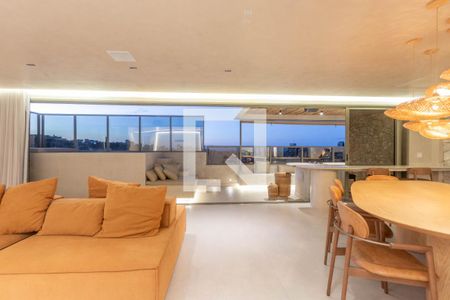 Sala de apartamento à venda com 4 quartos, 210m² em Santa Lúcia, Belo Horizonte