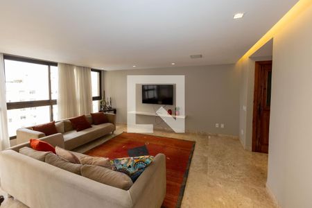 Sala de TV de apartamento à venda com 3 quartos, 150m² em Vale do Sereno, Nova Lima