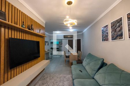 Sala de apartamento para alugar com 2 quartos, 110m² em Canto do Forte, Praia Grande