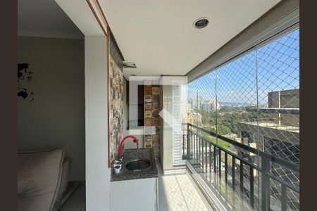 Varanda da Sala de apartamento à venda com 2 quartos, 71m² em Alphaville Residencial Um, Barueri