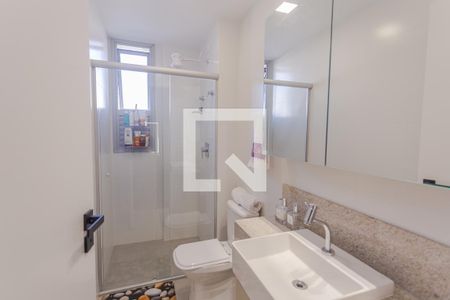 Banheiro da Suíte de apartamento à venda com 3 quartos, 73m² em Santa Efigênia, Belo Horizonte
