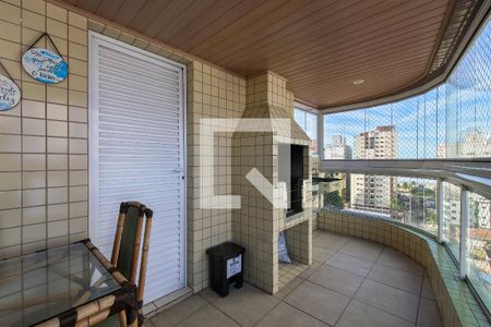 Sacada  de apartamento para alugar com 3 quartos, 120m² em Aviação, Praia Grande