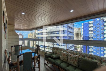 Sacada  de apartamento para alugar com 3 quartos, 120m² em Aviação, Praia Grande