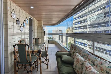 Sacada de apartamento para alugar com 3 quartos, 120m² em Aviação, Praia Grande
