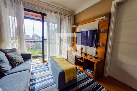 Sala de apartamento à venda com 2 quartos, 90m² em Vila Guiomar, Santo André