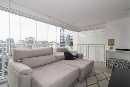 Sala de apartamento para alugar com 1 quarto, 54m² em Vila Nova Conceição, São Paulo