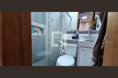 Banheiro da Suíte de apartamento à venda com 2 quartos, 102m² em Vila Curuçá, Santo André