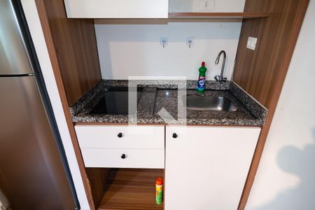 Sala / Cozinha de apartamento para alugar com 1 quarto, 35m² em Consolação, São Paulo
