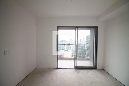 Sala / Quarto - Studio de kitnet/studio à venda com 1 quarto, 24m² em Jardim das Acacias, São Paulo