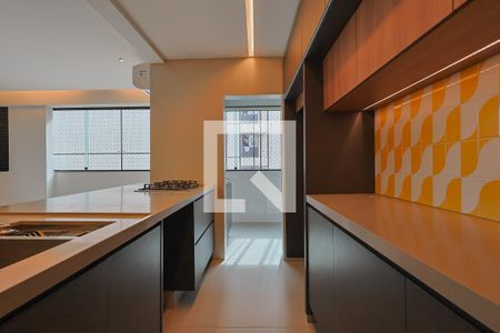 Sala/cozinha de apartamento à venda com 3 quartos, 203m² em Lourdes, Belo Horizonte