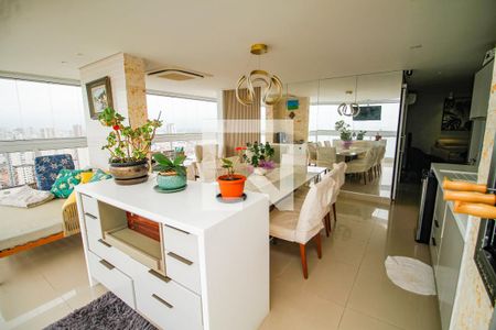 Sala de apartamento para alugar com 4 quartos, 201m² em Canto do Forte, Praia Grande