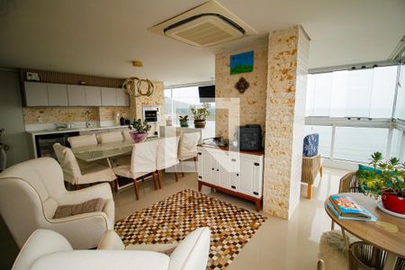 Sala de apartamento para alugar com 4 quartos, 201m² em Canto do Forte, Praia Grande